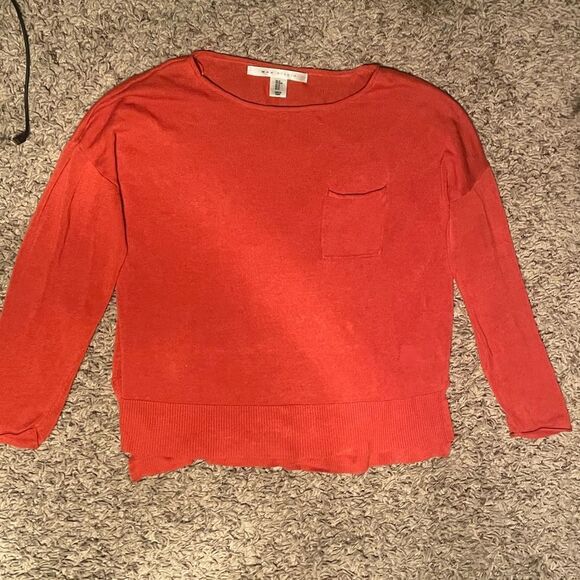 Linen Sweater - Burnt Orange - Picture 5 of 9
